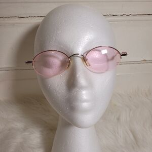 Vtg Pink Beaded Punkprincess Y2k SunGlasses